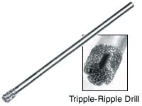 Triple-Ripple Diamond Drill - 0.75mm (0.030