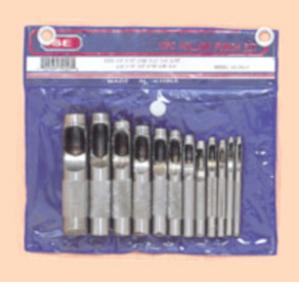 12Pc Hollow Punch Set,Sizes 1/8