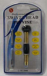 Professional Swivel Pin Vise- 2pc Reversible Collets:0.0-2.0 & 0.5 -3mm,