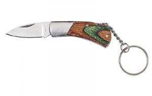 1 3/8Γëê Paka Wood Handle Mini Pocket Knife With Keychain