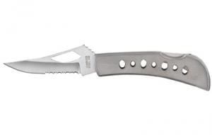 (1 7/8Γëê Blade) Stainless Steel Serrated Pocket Knife Closed Length: 2 1/2Γëê Open Length: 4 3/8Γëê