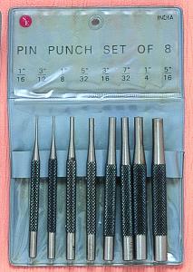 (OS) 8 Pc Pin Punch Set Set , 1/16≈, 3/32≈, 1/8≈, 5/32≈,