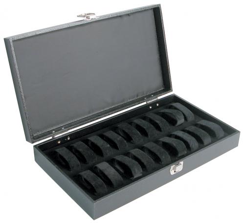 Deluxe watch tray with attached lid