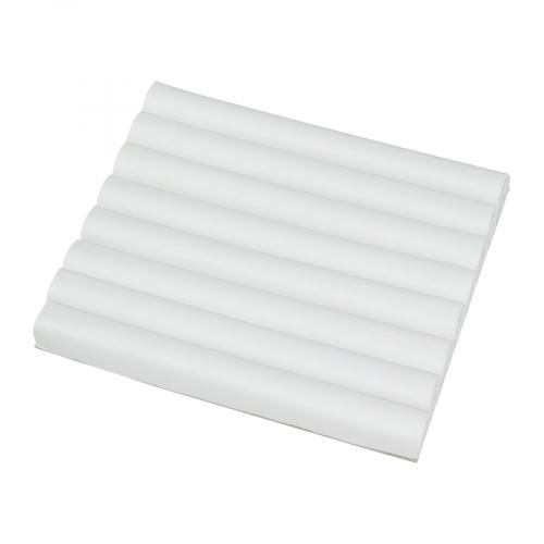Faux leather ring slot foam (7-section) - White