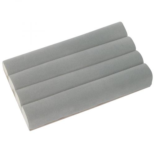 Velvet ring slot foam (4-section) - Grey