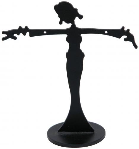 Small Lady Earring Stand (BK) - 2 3/8