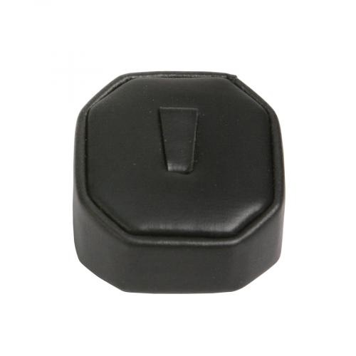 MEDIUM ring riser - Black faux leather