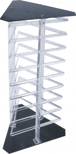 3-sided Clear revolving earring stand (19 1/2