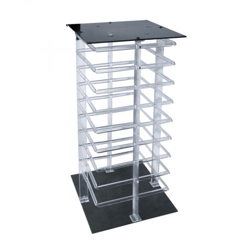 4-sided Clear revolving earring stand (19 1/2