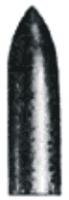 Rubberized Abrasives -  Bullet - 1 x 9/32 x 1/16 Medium - Grey