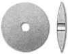 Rubberized Abrasives -  Knife Edge Wheel - 5/8 x 3/32 x 1/16 - Medium - Grey