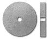 Rubberized Abrasives -  Sq. Edge Wheel - 7/8 x 1/8 x 1/16 - Ex. Fine - Blue