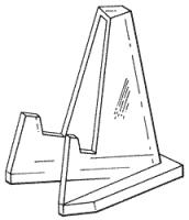 Triangular Easel -  3-3/8 H x 2-1/8 W x 1-7/8 D