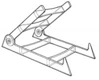 Folding Easel -  3 h x 2-3/8 w x 3-1/2 d