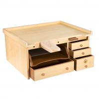 Mini jeweler's workbench w/ pull-out tray ,4 draw