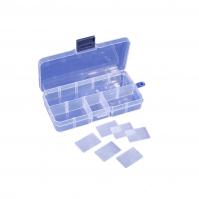 Frosted plastic organizer-10 compt 6 adj. Divider