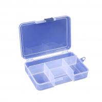 Frosted plastic organizer - 5 compartment