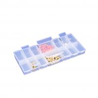 Frosted plastic organizer - 14 compartments