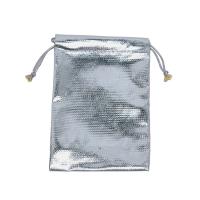 Drawstring pouch (METALLIC SILVER) - 2 3/4