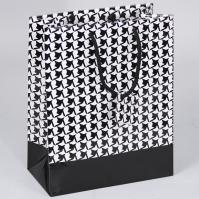 Shopping Tote (HOUNDSTOOTH)-4 3/4x2 1/2x6 3/4
