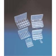 Frosted plastic organizer - 6 compartment