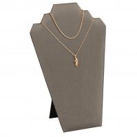 2-Necklace cardboard stand - steel grey
