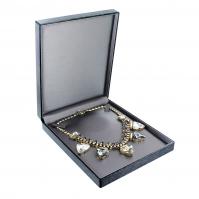 Premium Ribbon Necklace box-grey6 5/8X8 1/4X1 1/2