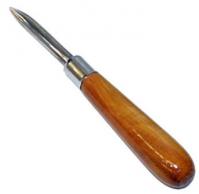 Curved Burnisher With Wooden Handle