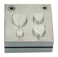 4 Sizes Heart Cutter Punch Set Size:  11 to 24 MM