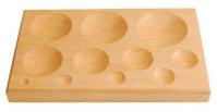 Wooden Block with 11 Round Cavities (Round)