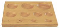 Wooden Block with 11 Round Cavities (Oval)