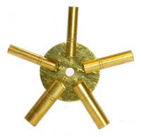 5-IN-1 Even Number Brass Clock Winding Key