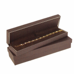 Bracelet/watch box-8 1/2x2 1/8x 1 1/4' Brown