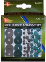 54pc Assorted Rubber Abrasive Set (80, 240, 600 Grit)