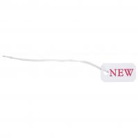 (New) White PVC string tag 13X25mm -1000/bag