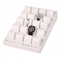 20 Deluxe watch tray - White leather