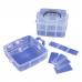 Frosted plastic organizer-3 layers 18 compt.