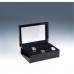10-Watch Case glasstop-Blackwood w/black velvet